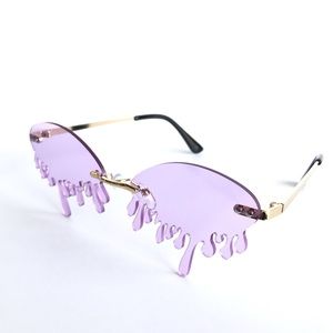 Drip Sunglasses Lavender Party Costume Glasses
